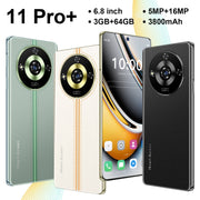 ZKV6 / 11 Pro+, 3GB+64GB, 6.8 inch Screen, Face Identification, Android 10.0 MTK6737 Quad Core, Network: 4G, OTG, Dual SIM(Black)