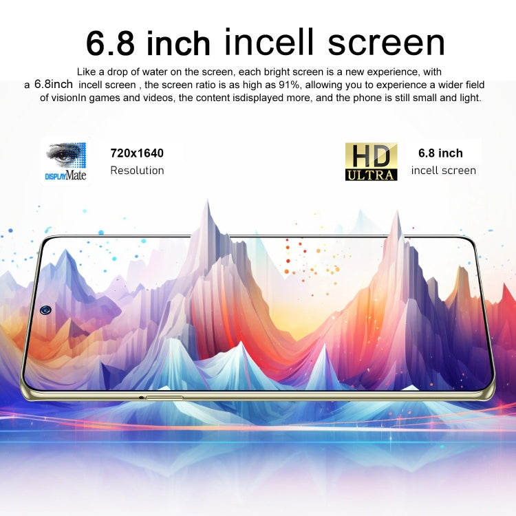 ZKV6 / 11 Pro+, 3GB+64GB, 6.8 inch Screen, Face Identification, Android 10.0 MTK6737 Quad Core, Network: 4G, OTG, Dual SIM(Gold)