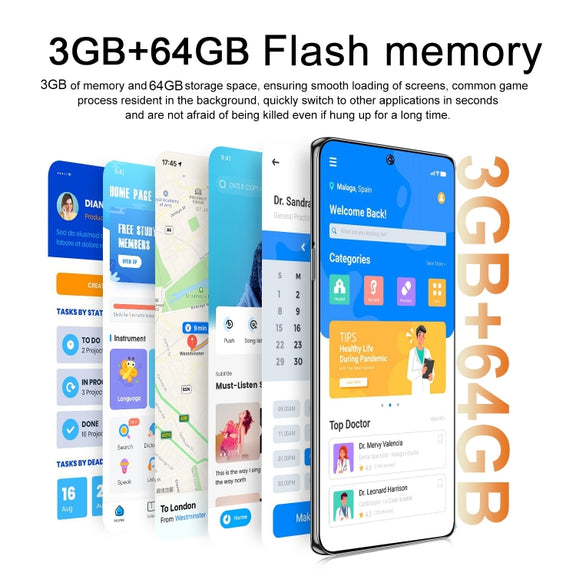 ZKV6 / 11 Pro+, 3GB+64GB, 6.8 inch Screen, Face Identification, Android 10.0 MTK6737 Quad Core, Network: 4G, OTG, Dual SIM(Black)