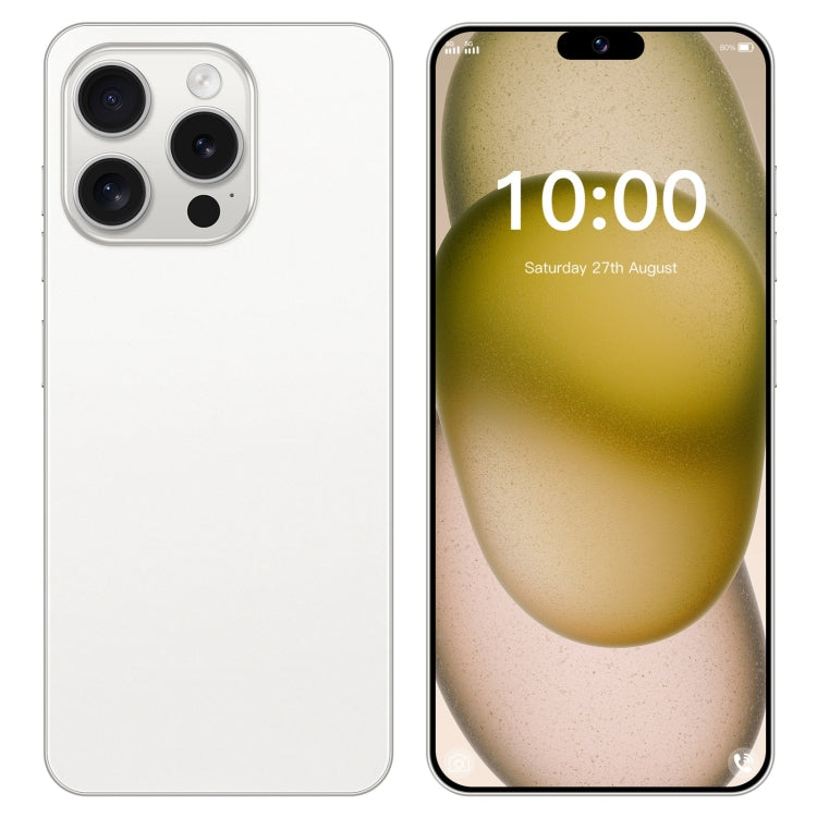 ZPT95 / i15 Pro Max, 2GB+16GB, 6.3 inch Screen, Face Identification, Android 8.1 SC7731 Quad Core, Network: 5G, Dual SIM(White) -  by PMC TechLife | Online Shopping South Africa | PMC TechLife | Buy Now Pay Later Mobicred