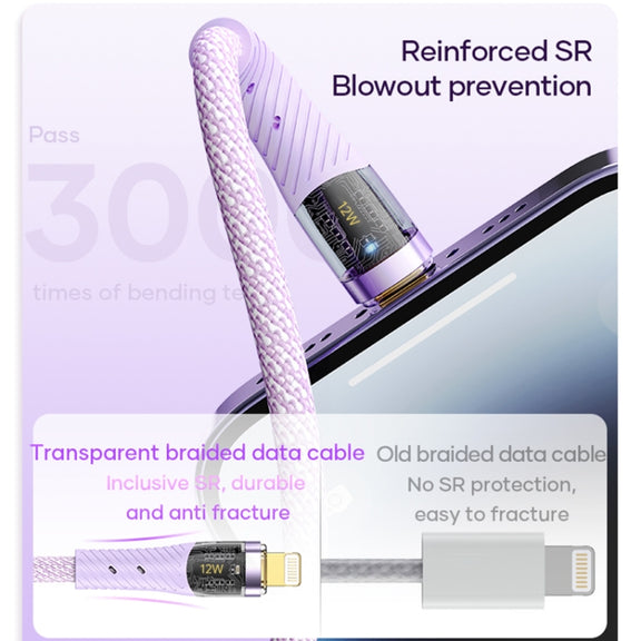 ROCK G20 1.5m 100W 3 in 1 USB-C / Type-C Fast Charging Data Cable(White)