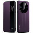 For Huawei Mate 60 RS Ultimate SULADA Kevlar 600D Texture Smart Window Leather Phone Case(Purple) - Huawei Cases by SULADA | Online Shopping South Africa | PMC TechLife | Buy Now Pay Later Mobicred