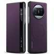For Huawei Mate X3 SULADA Kevlar 600D Texture Smart Window Leather Phone Case(Purple) - Huawei Cases by SULADA | Online Shopping South Africa | PMC TechLife | Buy Now Pay Later Mobicred