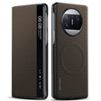 For Huawei Mate X3 SULADA Kevlar 600D Texture Smart Window Leather Phone Case(Brown) - free shipping - PMC TechLife - Order now!