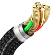 USAMS SJ729 30W USB-C/Type-C to 8 Pin Aluminum Alloy Data Cable, Length: 1.2m(Tarnish)
