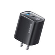 USAMS CC230 30W USB+USB-C / Type-C Dual Port GaN Digital Display Charger, Specifications: US Plug(Black) - USB Charger by USAMS | Online Shopping South Africa | PMC TechLife | Buy Now Pay Later Mobicred
