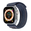 For Apple Watch Ultra 49mm Cowboy Nylon Hook and Loop Fastener Watch Band(Grey) - Watch Bands by PMC TechLife | Online Shopping South Africa | PMC TechLife | Buy Now Pay Later Mobicred