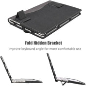 For HP Pavilion Aero 13.3 inch 13-bg / 13z-bg Leather Laptop Shockproof Protective Case With Stand(Black)