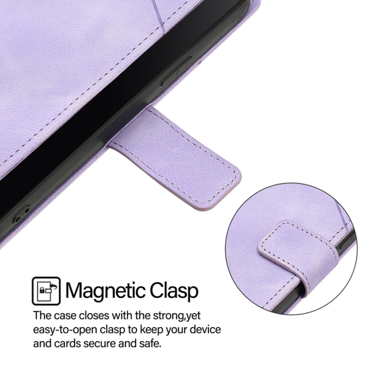 For Blackview A52 Skin Feel Embossed Leather Phone Case(Light Purple) - More Brand by PMC TechLife | Online Shopping South Africa | PMC TechLife | Buy Now Pay Later Mobicred