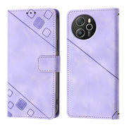 For Blackview Shark 8 Skin Feel Embossed Leather Phone Case(Light Purple)