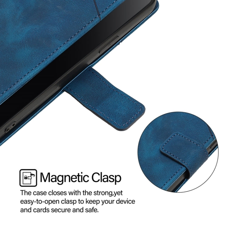 For Blackview Wave 6C Skin Feel Embossed Leather Phone Case(Blue) - More Brand by PMC TechLife | Online Shopping South Africa | PMC TechLife | Buy Now Pay Later Mobicred
