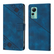 For Ulefone Note 14 Skin Feel Embossed Leather Phone Case(Blue)