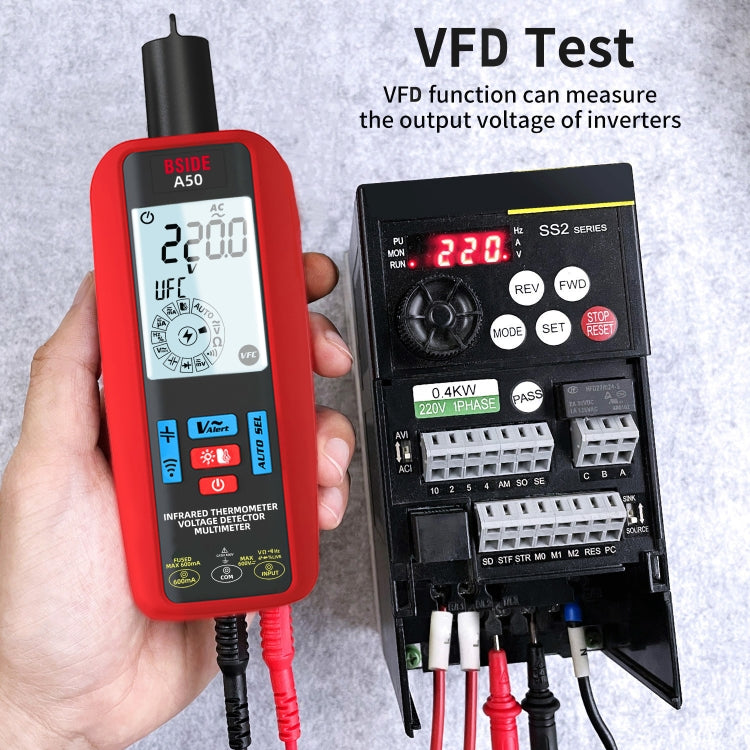 BSIDE A50 Infrared Temperature Test Digital Multimeter - free shipping - PMC Jewellery - Order now!