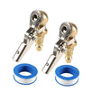 2pcs / Set Car 1/4NPT Brass American Style Pneumatic Chuck(Yellow) - free shipping - PMC TechLife - Order now!