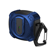 For AirPods 3 Lock Shockproof Bluetooth Earphone Protective Case(Black Blue)