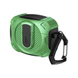For AirPods Pro Lock Shockproof Bluetooth Earphone Protective Case(Black Green) - For AirPods Pro by PMC Jewellery | Online Shopping South Africa | PMC Jewellery | Buy Now Pay Later Mobicred