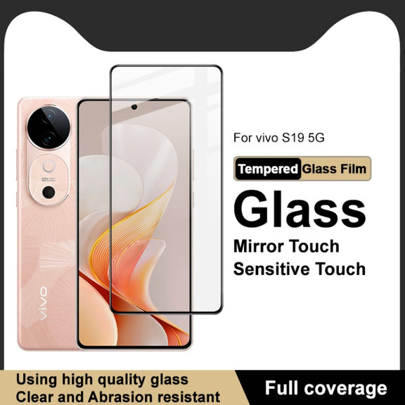 For vivo S19 5G / iQOO Z9 5G Global imak 9H Surface Hardness Full Screen Tempered Glass Film Pro+ Series