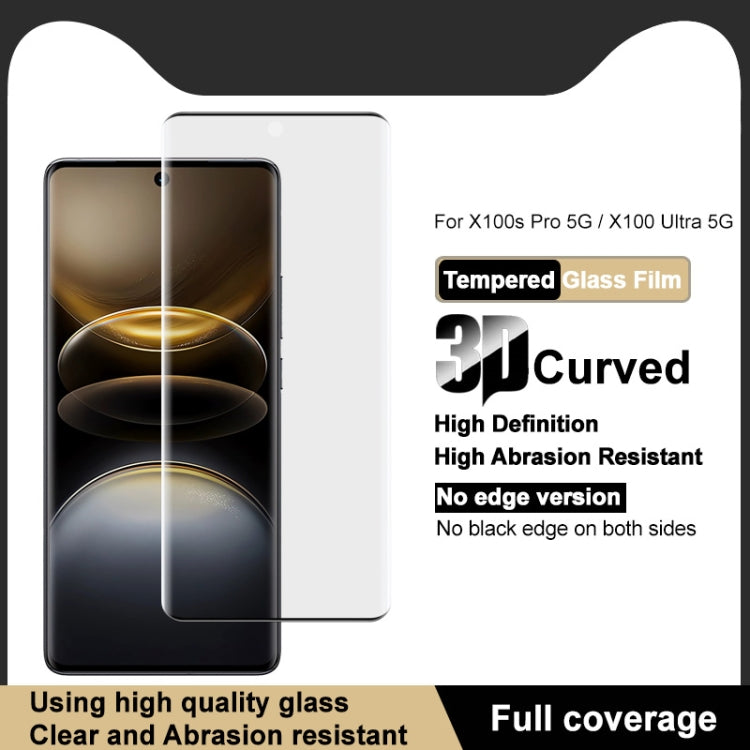 For vivo X100s Pro / X100 Ultra imak 3D Curved Full Screen Tempered Glass Film