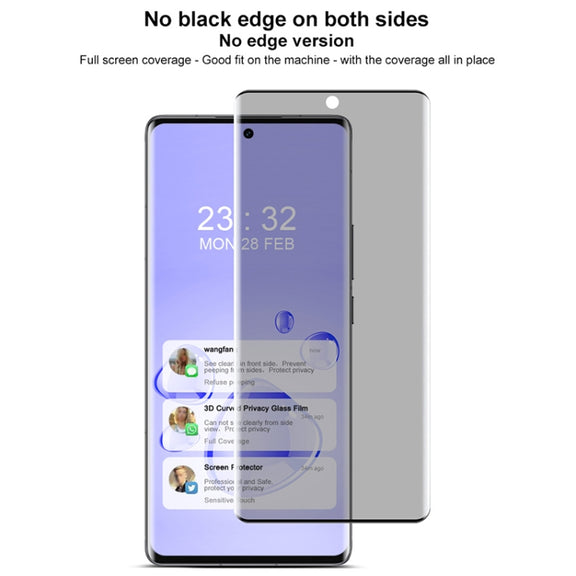 For vivo X100 Ultra imak 3D Curved Privacy Full Screen Tempered Glass Film