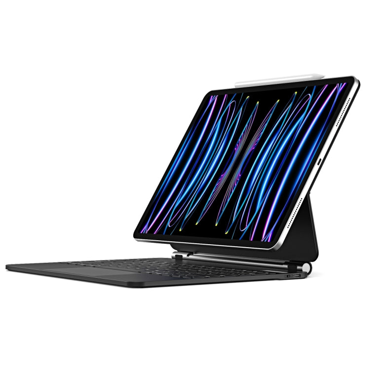 DUX DUCIS MK Series Floating Magnetic Keyboard Tablet Leather Case For iPad Air 13 2024 / Pro 12.9 2022 / 2021(Black) - Universal by DUX DUCIS | Online Shopping South Africa | PMC TechLife | Buy Now Pay Later Mobicred