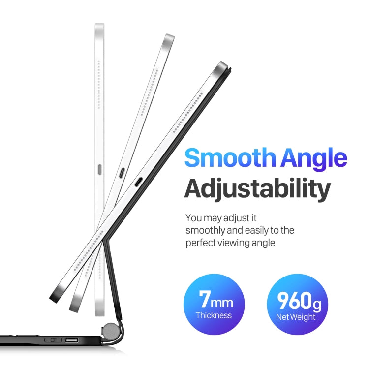 DUX DUCIS MK Series Floating Magnetic Keyboard Tablet Leather Case For iPad Air 13 2024 / Pro 12.9 2022 / 2021(Black) - Universal by DUX DUCIS | Online Shopping South Africa | PMC TechLife | Buy Now Pay Later Mobicred