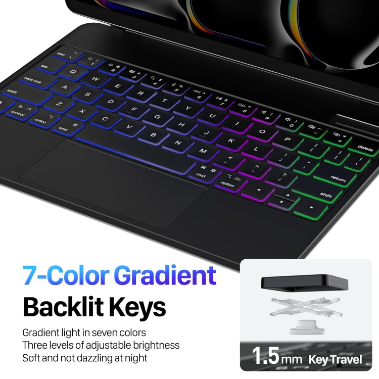 DUX DUCIS MK Series Floating Magnetic Keyboard Tablet Leather Case For iPad Pro 11 2024(Black) - free shipping - PMC TechLife - Order now!