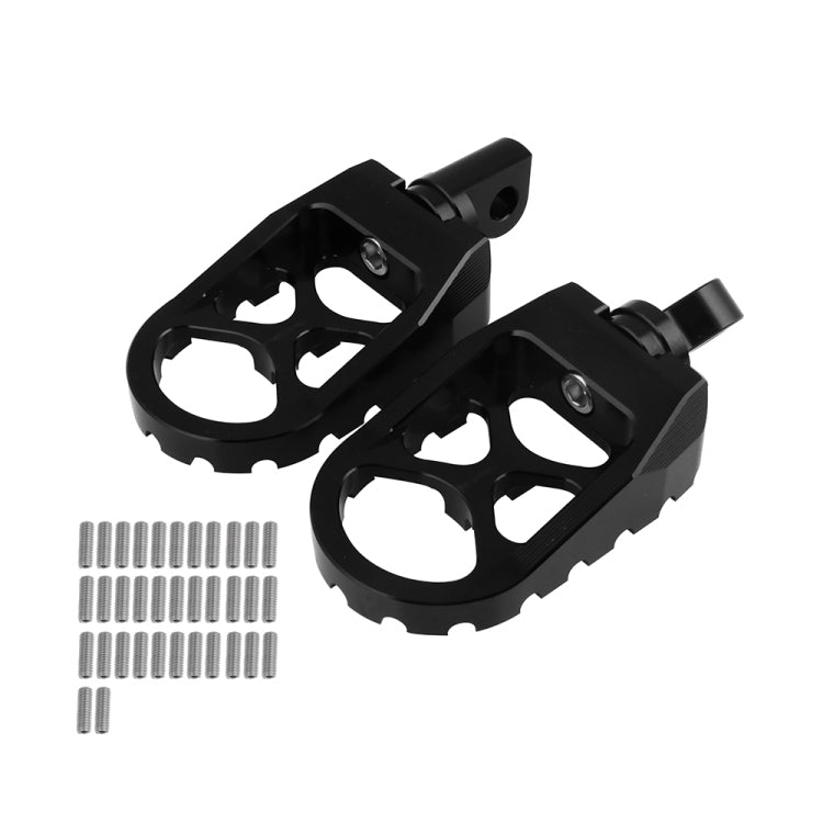 Motorcycle Modification Pedal Set Wide Fat Footpegs Foot Pegs for Harley(Black) - free shipping - PMC Jewellery - Order now!