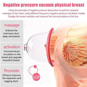 Portable USB Charging Chest Electric Massage Instrument, Style:Ordinary Paragraph(B Cup)