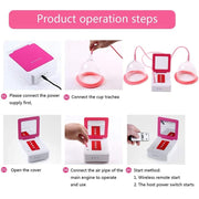 Portable USB Charging Chest Electric Massage Instrument, Style:Ordinary Paragraph(B Cup)