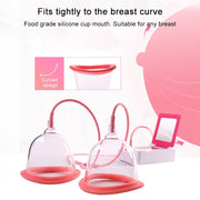 Portable USB Charging Chest Electric Massage Instrument, Style:Remote Control(A Cup)