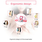 Portable USB Charging Chest Electric Massage Instrument, Style:Remote Control(A Cup)
