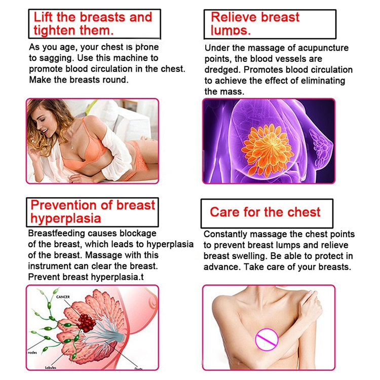 Portable USB Charging Chest Electric Massage Instrument, Style:Remote Control(A Cup) - free shipping - PMC TechLife - Order now!