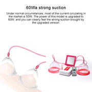 Portable USB Charging Chest Electric Massage Instrument, Style:Remote Control(B Cup)