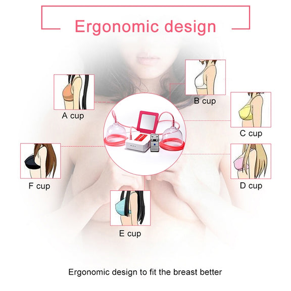 Portable USB Charging Chest Electric Massage Instrument, Style:Remote Control(B Cup)