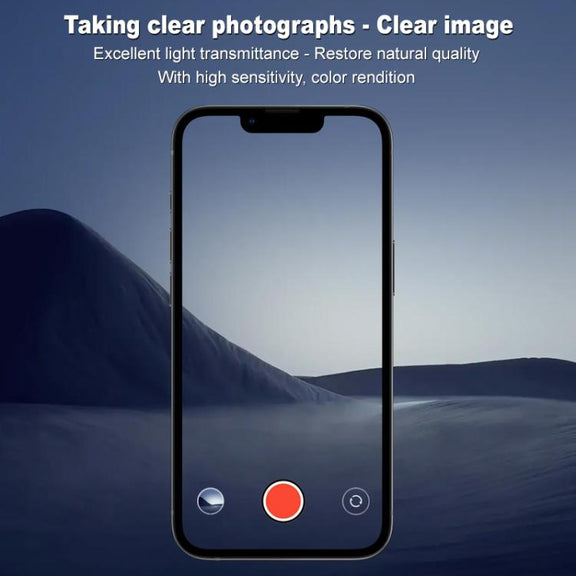 For iPhone 16e imak High Definition Integrated Glass Lens Film Black Version