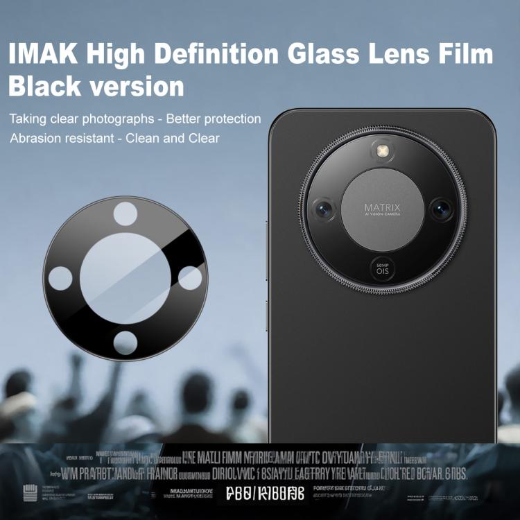 For Honor X70 5G IMAK Rear Camera Lens Glass Film Black Version