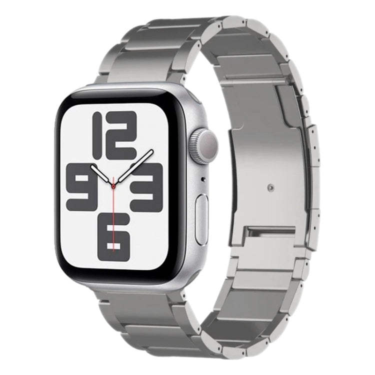 For Apple Watch SE 2023 44mm Titanium Metal Watch Band(Silver) - free shipping - PMC TechLife - Order now!