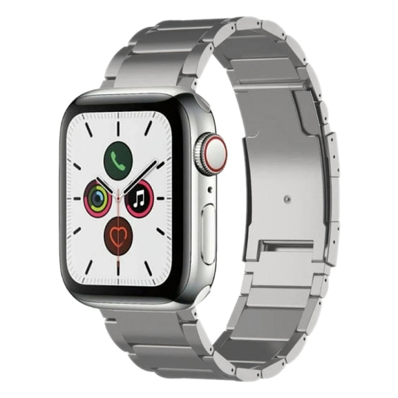 For Apple Watch Series 5 44mm Titanium Metal Watch Band(Silver)