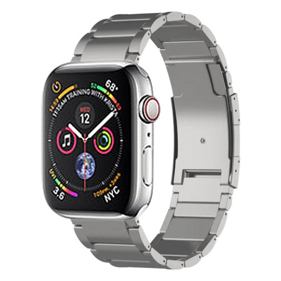 For Apple Watch Series 4 40mm Titanium Metal Watch Band(Silver)