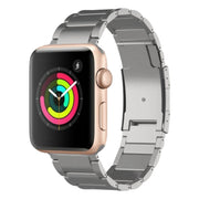 For Apple Watch Series 3 38mm Titanium Metal Watch Band(Silver)