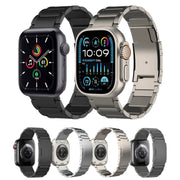 For Apple Watch Series 5 44mm Titanium Metal Watch Band(Silver)