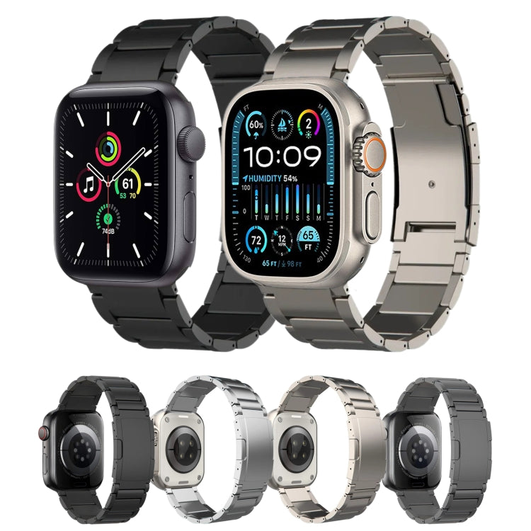 For Apple Watch Series 4 44mm Titanium Metal Watch Band(Silver)