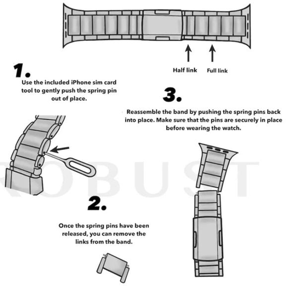 For Apple Watch SE 2023 40mm Titanium Metal Watch Band(Silver)