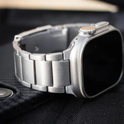 For Apple Watch Ultra 49mm Titanium Metal Watch Band(Silver)