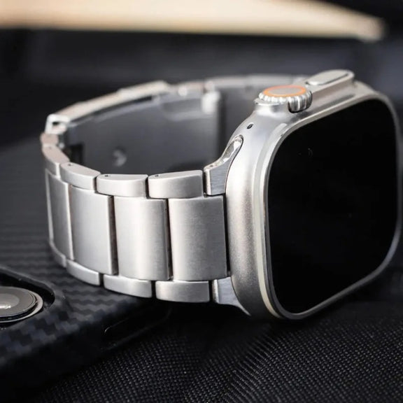 For Apple Watch Ultra 49mm Titanium Metal Watch Band(Silver)