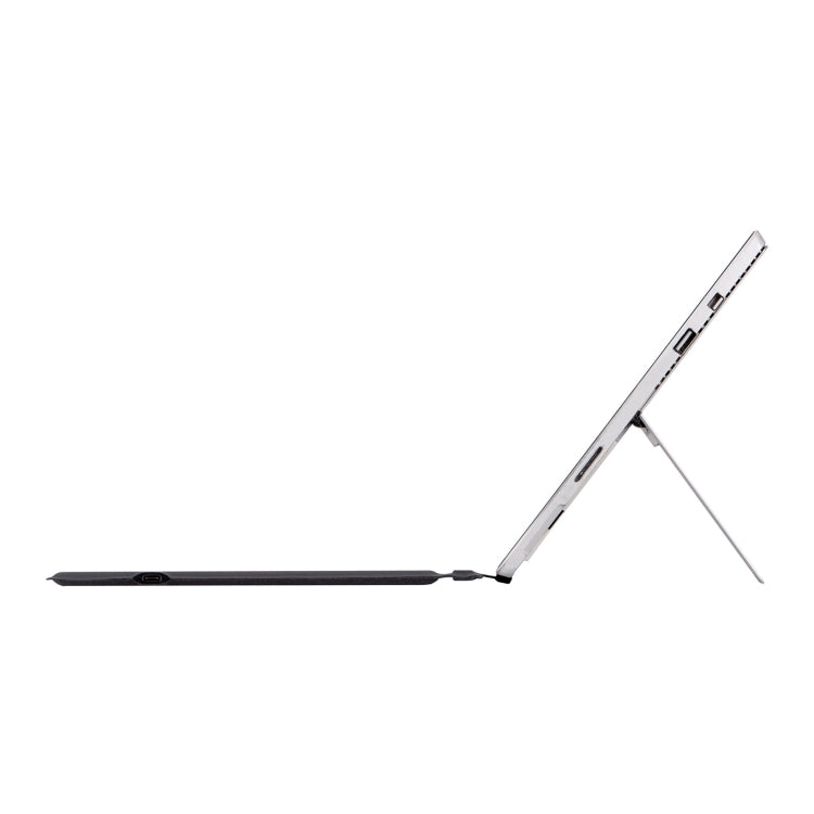 1089DC-FR French Backlit Magnetic Bluetooth 3.0 Keyboard for Microsoft Surface Pro 7 / 6 / 2017 / 4 / 3(Grey)
