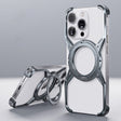 For iPhone 13 Pro Max / 14 Pro Max Aluminum Alloy Frameless 360-Degree Rotating Phone Case(Grey) - iPhone 14 Pro Max Tempered Glass by PMC TechLife | Online Shopping South Africa | PMC TechLife | Buy Now Pay Later Mobicred