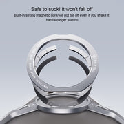 For iPhone 13 / 14 / 15 Aluminum Alloy Frameless 360-Degree Rotating Phone Case(Grey)