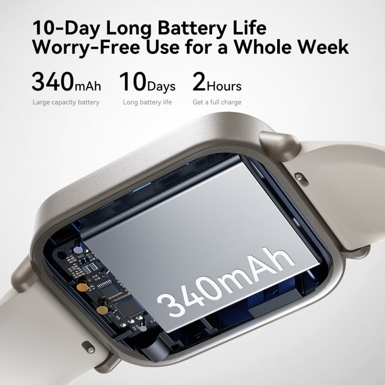 JOYROOM Fit-life Series JR-FT3S 1.96 inch Bluetooth Call Smart Watch Supports Sleep Monitoring(Titanium)
