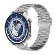 HD Watch X 1.43 inch IP68 BT5.3 Sport Smart Watch, Support Bluetooth Call / Sleep / Blood Oxygen / Heart Rate / Blood Pressure Health Monitor(Silver Steel + Blue Silicone Strap) - Smart Watches by PMC TechLife | Online Shopping South Africa | PMC TechLife | Buy Now Pay Later Mobicred